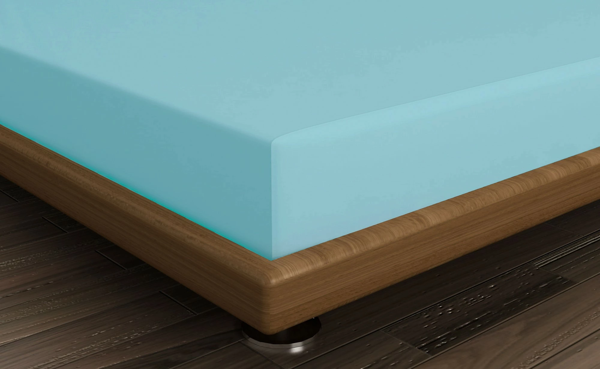 Raztegljiva rjuha Super King Ranforce, 100% bombaž, turkizna, L'essentiel