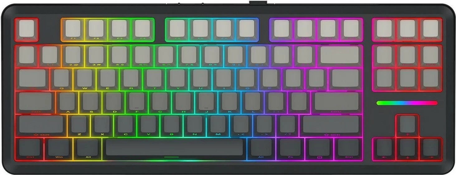 Mehanska tipkovnica Redragon Wildslash Pro K734SP-RGB-PRO, RGB, 87 tipk, siva