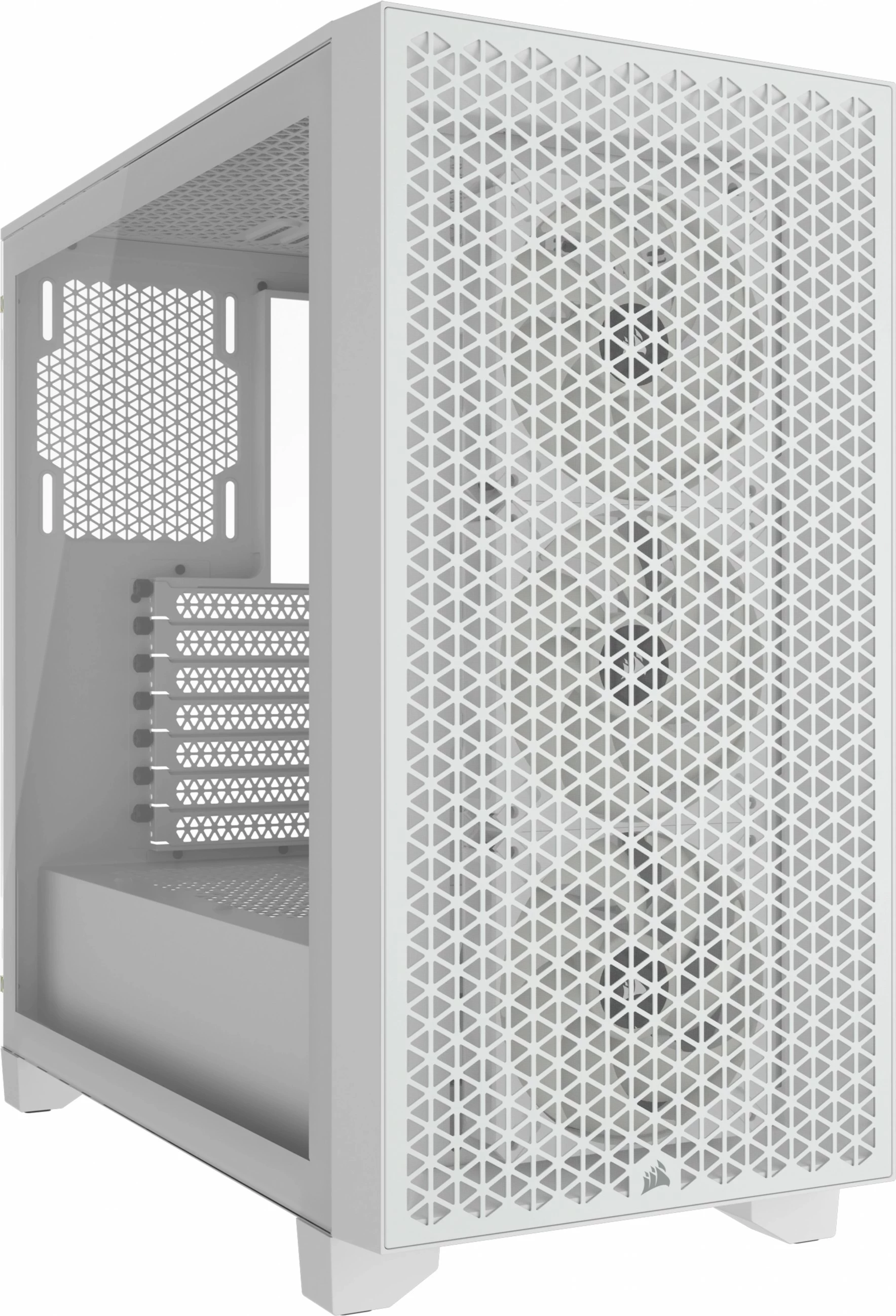 Računalniško ohišje Corsair 3000D RGB Airflow, midi tower, ATX, belo