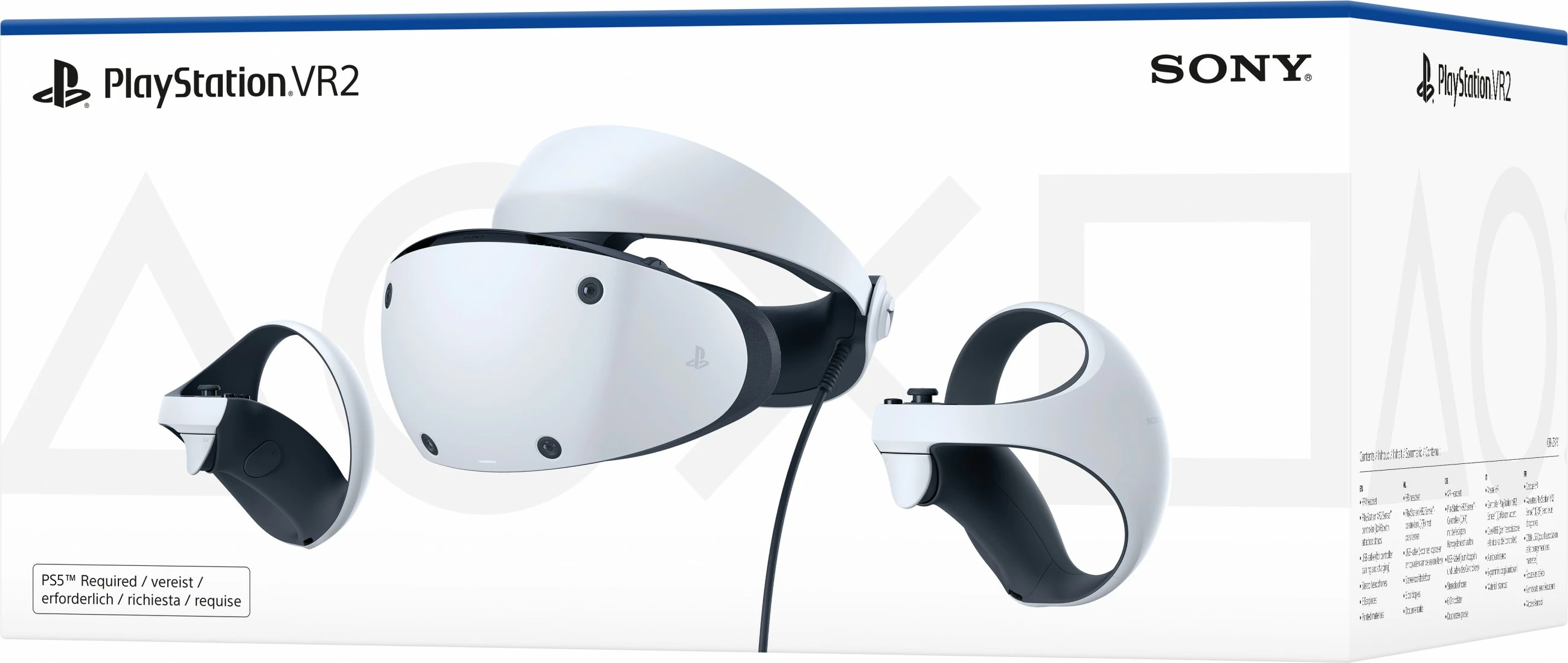 VR slušalka za virtualno resničnost Sony PlayStation VR2, 2000 x 2040, OLED, 120 Hz, bela/črna