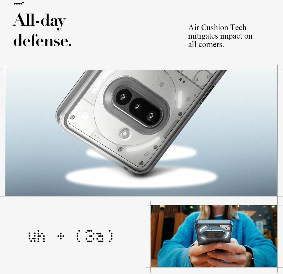 Prozoren ovitek Spigen Ultra Hybrid za Nothing Phone 3A