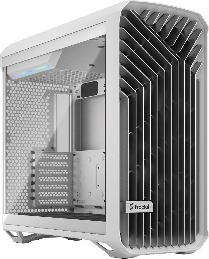 Računalniško ohišje Fractal Design Torrent FD-C-TOR1A-03 TG Clear Tint, 5 ventilatorjev, ATX/E-ATX, belo