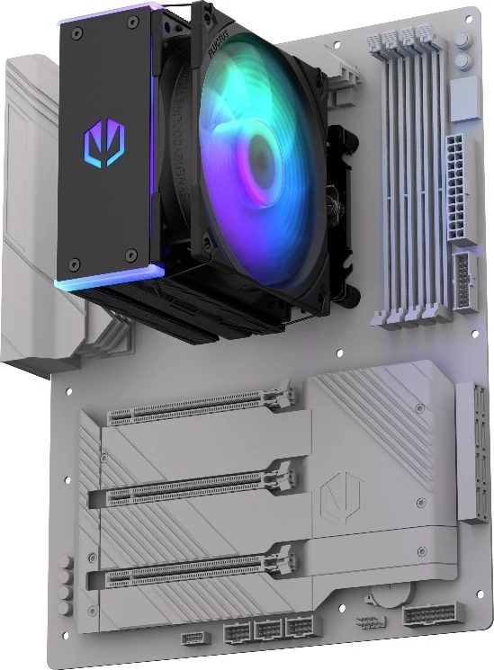 Hladilnik procesorja z ARGB osvetlitvijo, 120 mm, črn Endorfy Fera 5 Black ARGB, EY3A012