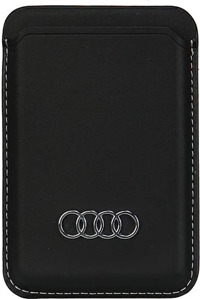 Ovitek iz sintetičnega usnja z magnetom MagSafe za iPhone, črn — Audi