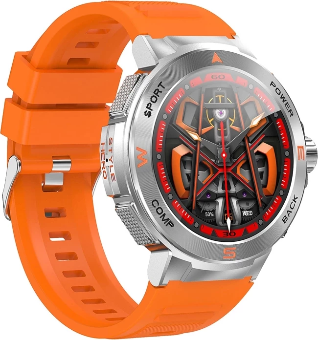 Pametna ura BlitzWolf BW-AT5, 1.43" AMOLED, IP67, oranžna