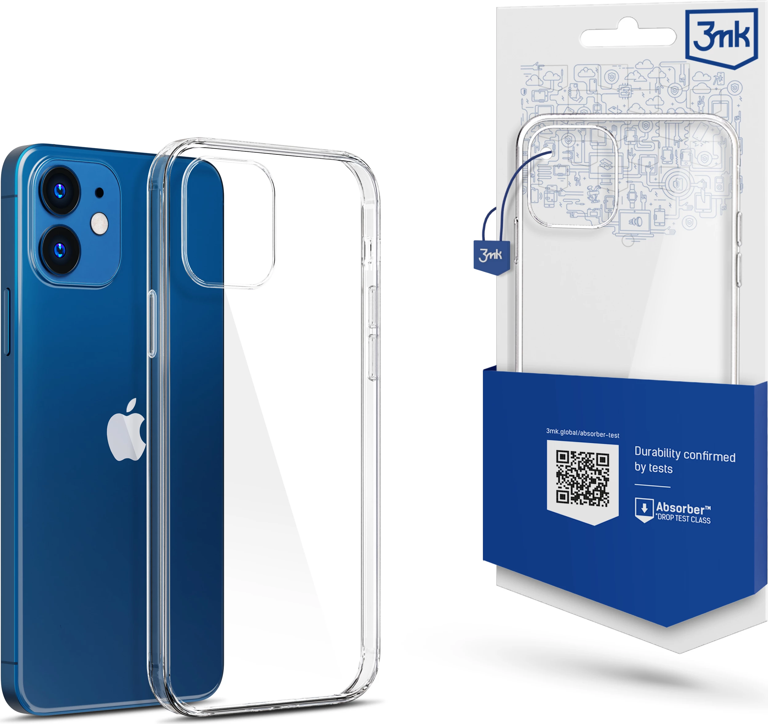 Prozoren ovitek za pametni telefon 3mk Protection Clear Case za iPhone 12 mini