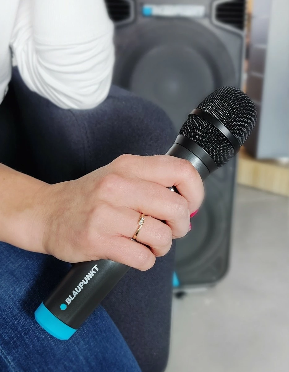 Brezžični komplet mikrofonov, Blaupunkt WM60UDB, UHF, 2 kosa, modra/oranžna