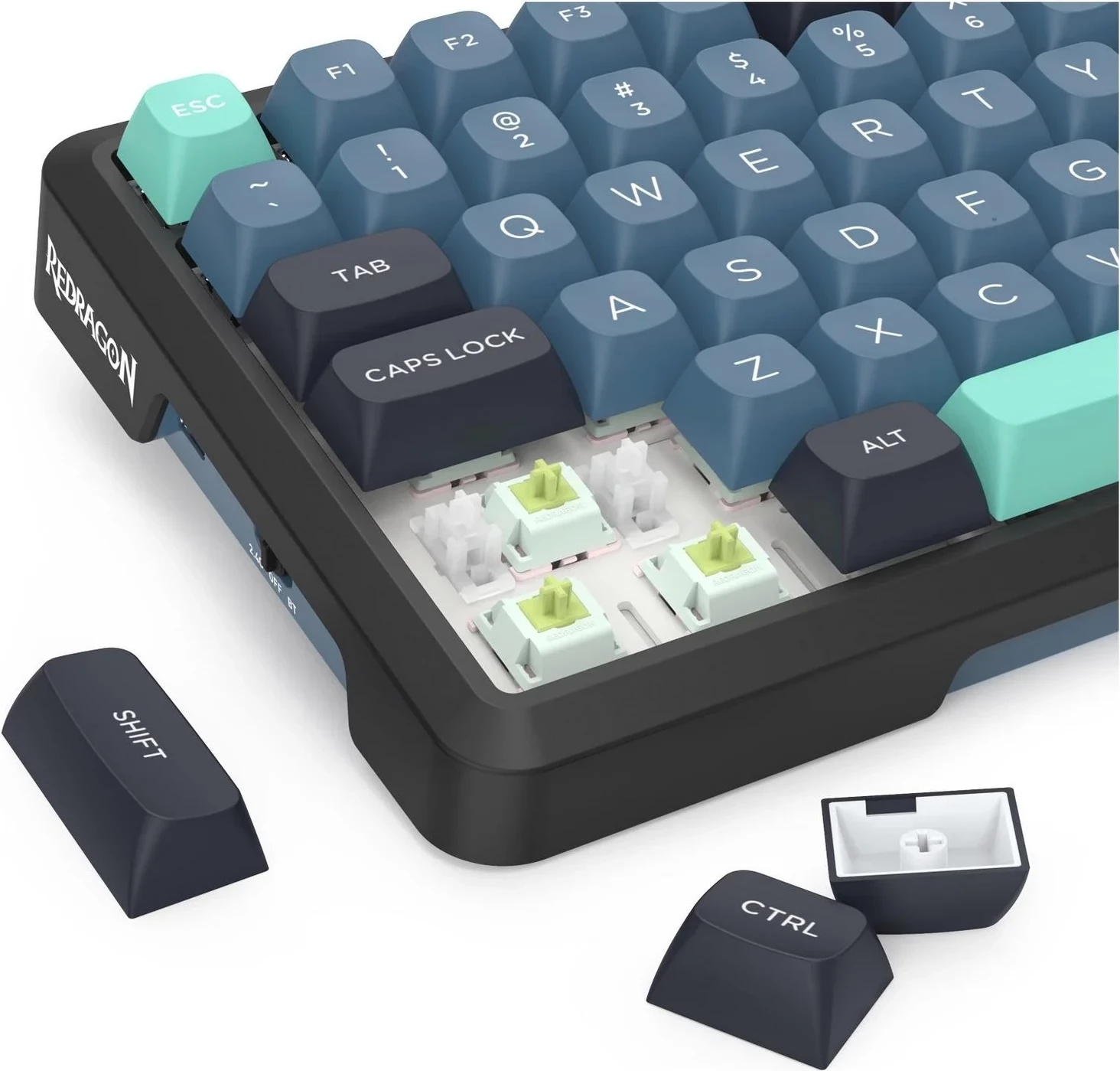 Mekančna tipkovnica Behemoth Redragon K724GBG-RGB-PRO, RGB, brezžična/žična, siva