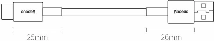 Polnilni in podatkovni kabel Baseus Superior CATYS-01, USB na USB-C, 1 m, 66 W, črn