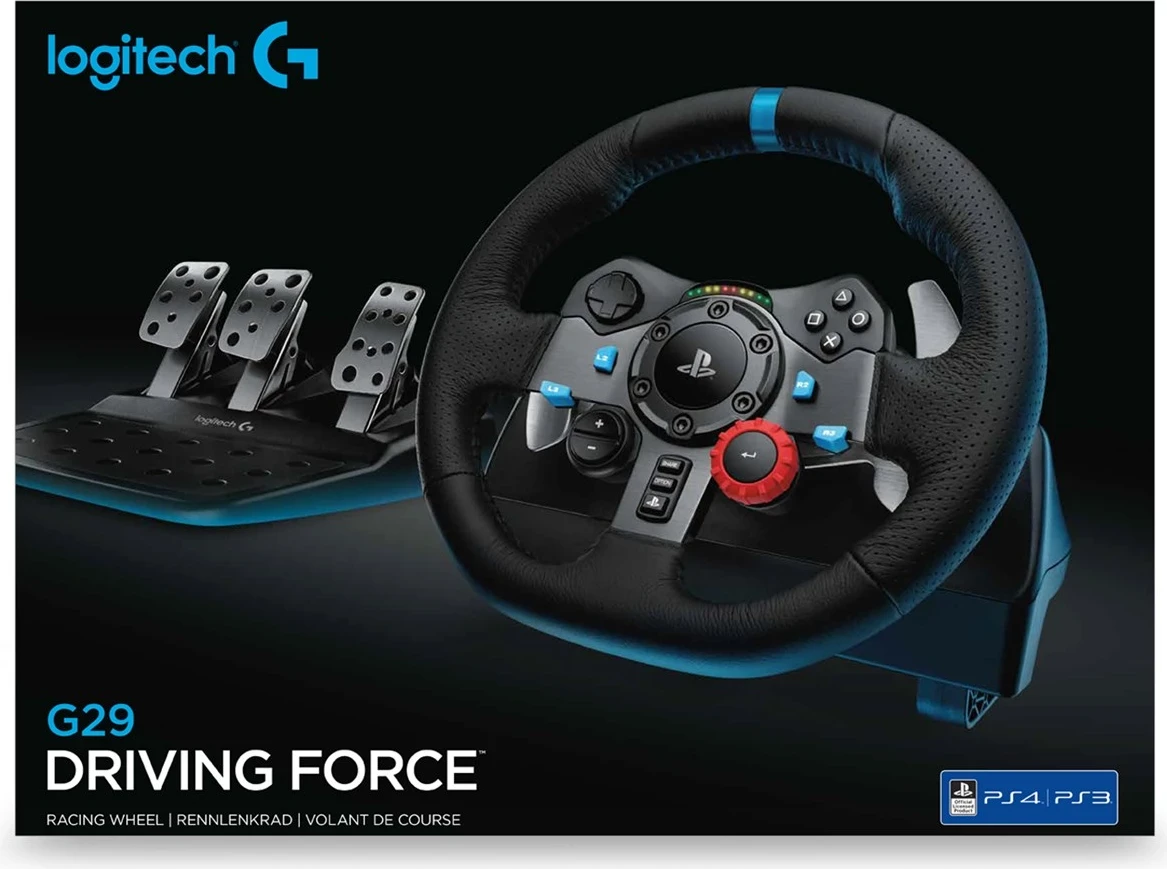 Volan in pedala za igre Logitech G G29, USB 2.0, PlayStation 3/4, črni