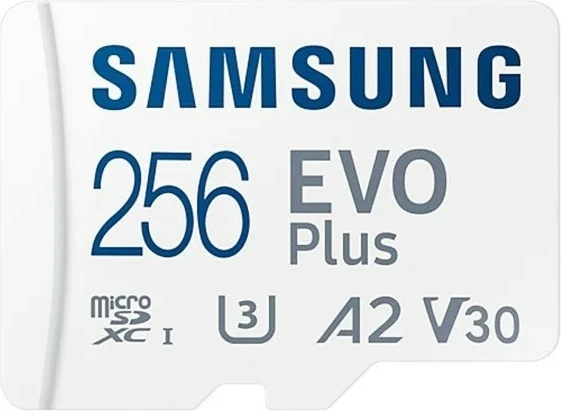 MicroSD pomnilniška kartica 256 GB EVO Plus Samsung, z SD adapterjem