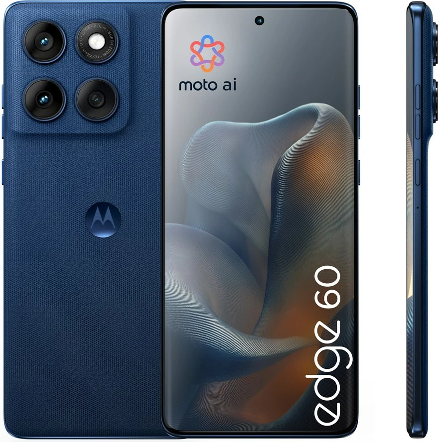 Pametni telefon Motorola edge 60, 6,67", 12 GB RAM, 256 GB, 5G, modra