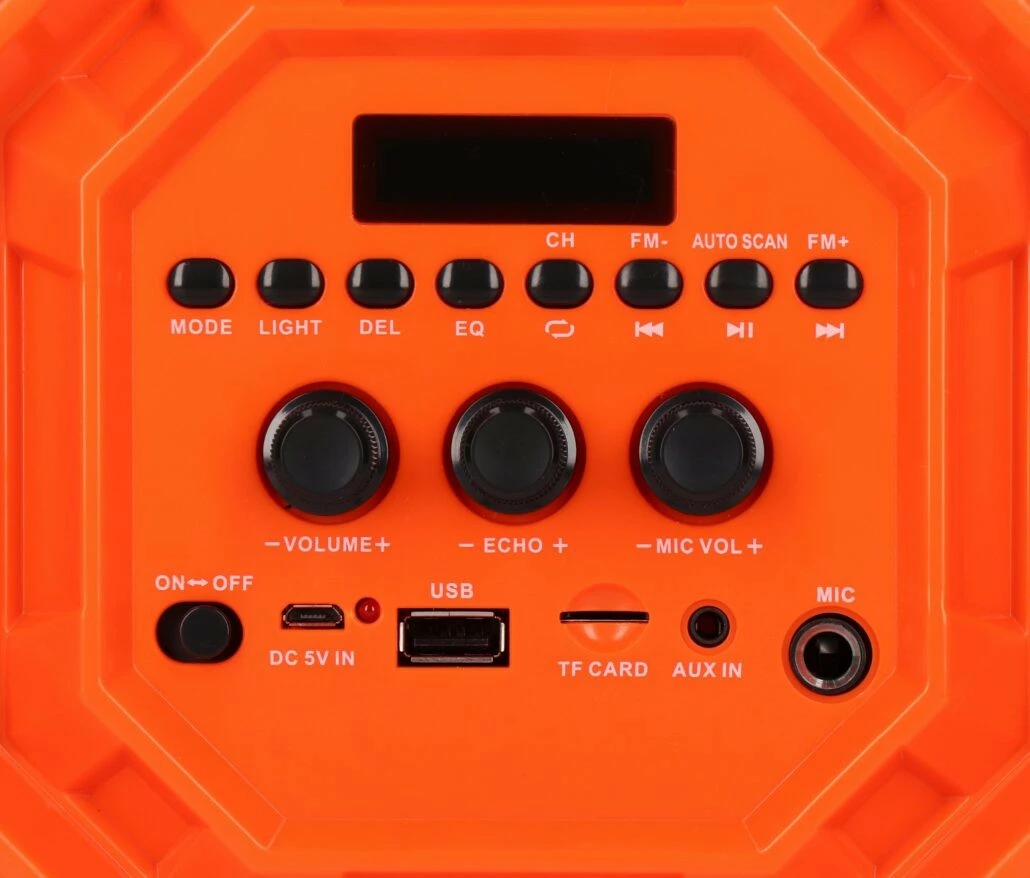 Prenosen zvočnik PRIME3 APS31 z Bluetooth in karaokе, 100 W, črno/oranžen