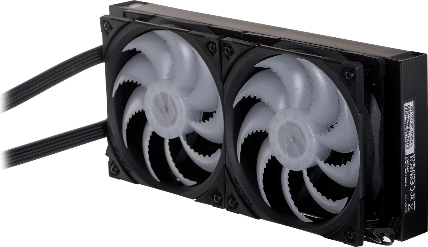 Hladilnik z vodnim hlajenjem za procesor ENDORFY Navis F240 ARGB, 24 cm, črn