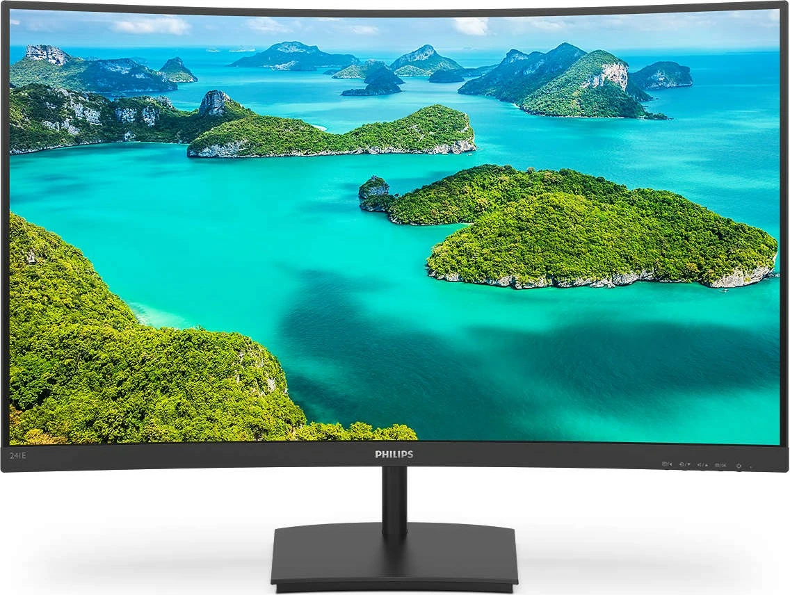 Zakrivljen 23,6" monitor Full HD Philips 241E1SCA/00, črn