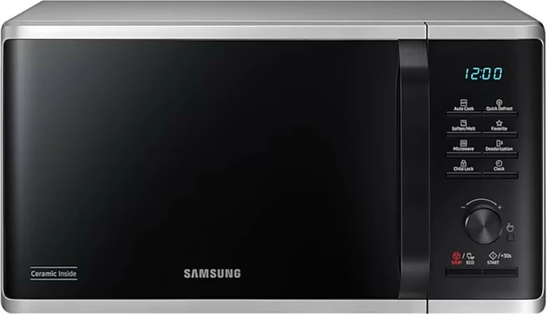 Mikrovalovna pečica, Samsung MS23K3515AS/E2, 23 L, črno/srebrna