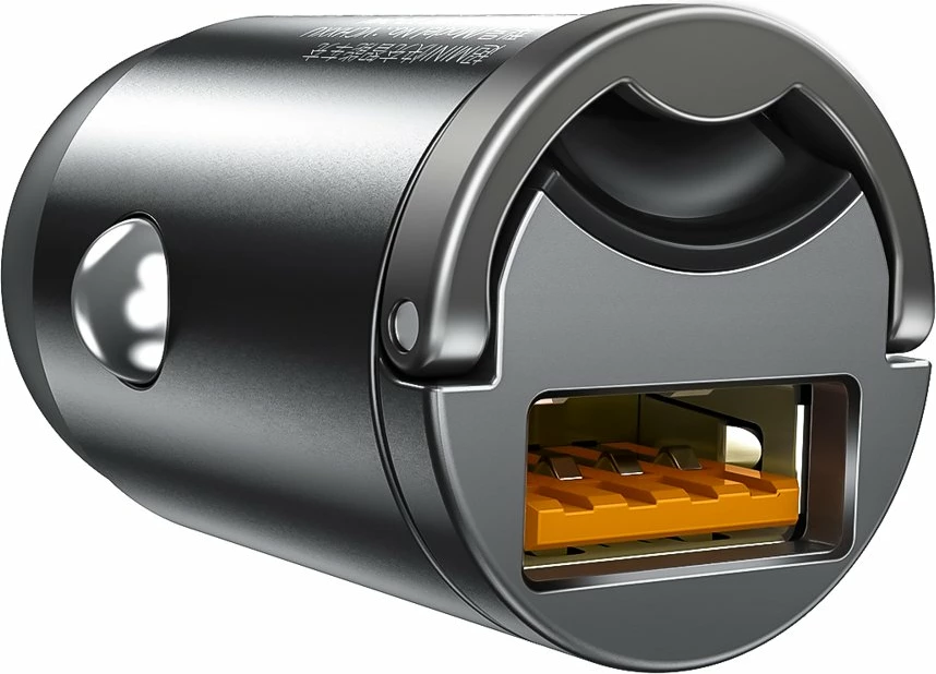 Avtomobilski polnilec Baseus Tiny Star Mini, 30 W, USB-A, Quick Charge 3.0, siv