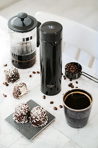 Termos z LED zaslonom, Adler AD 4506, 473 ml, črn