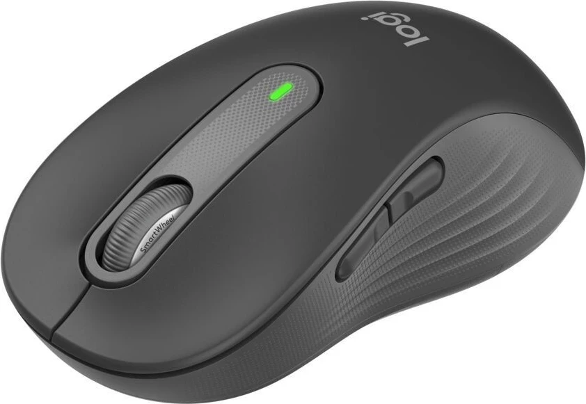 Ergonomski optični miška Logitech M650L, grafit