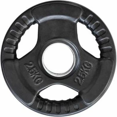 Olimpijska gumijasta plošča 2,5 kg, HMS TOK02, črna