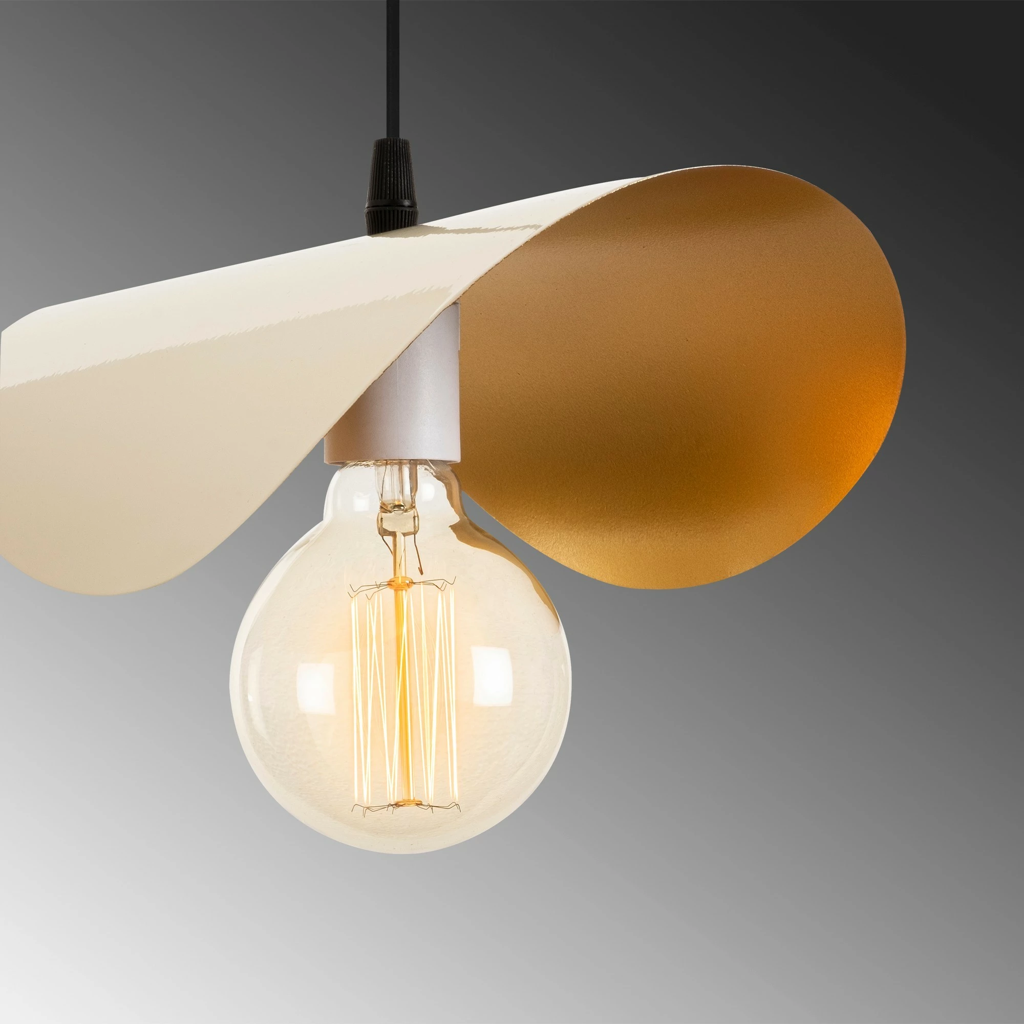 Moderna stropna svetilka, bela in zlata, Opviq Sivani MR-829