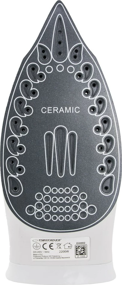 Parni likalnik Esperanza SLIDER EHI002, 2200 W, keramična plošča, modro/bel