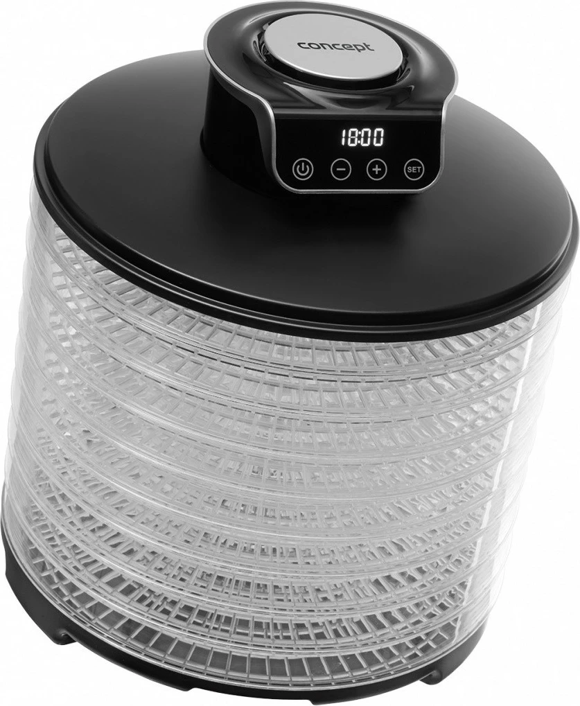 Sušilnik hrane, sadja, gob in zelišč Concept SO3010, 9 pladnjev, 245 W, črn