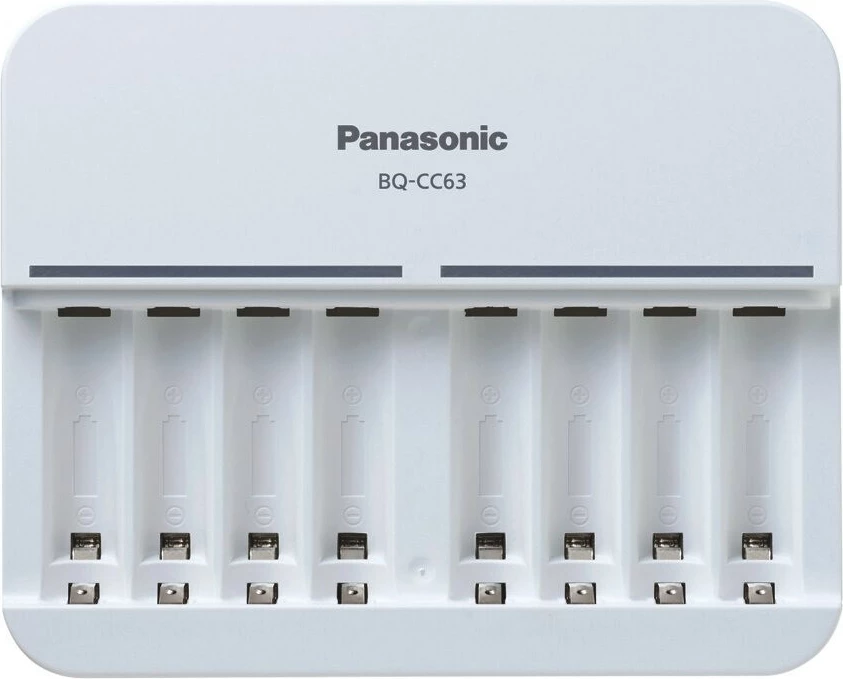 Pametni polnilec baterij Panasonic Eneloop Smart 8 BQ-CC63, bel