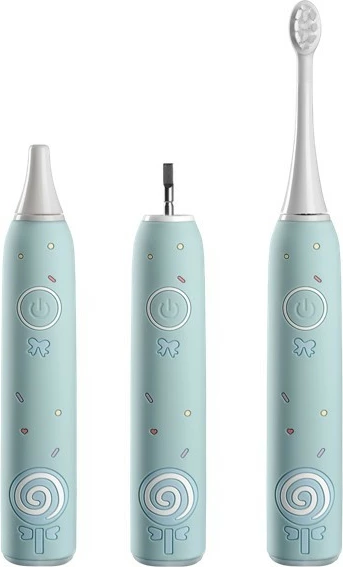 Električna zobna ščetka za otroke, Concept KIDO SMILE ZK6020, modra, 4 glave
