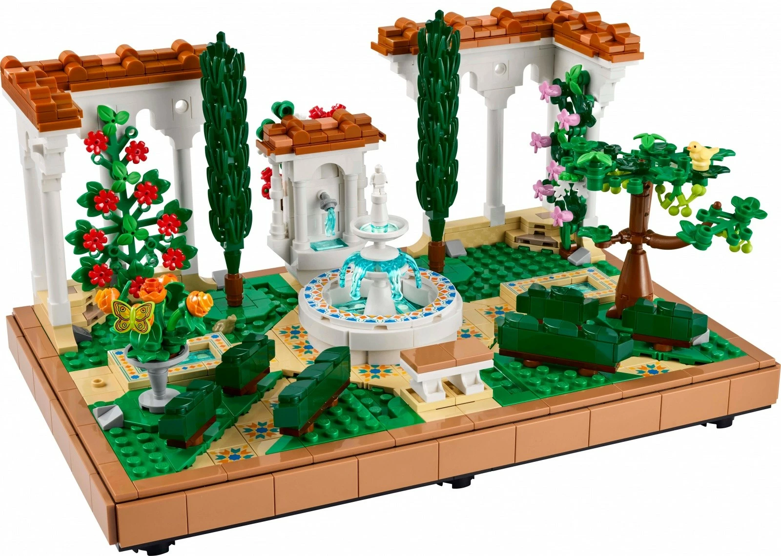Komplet za sestavljanje vrtni vodnjak LEGO Icons 10359 Garden Fountain, 1302 delov, plastika