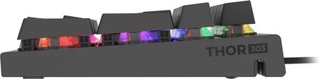 Mekanačna igralna tipkovnica Genesis Thor 303, RGB, črna