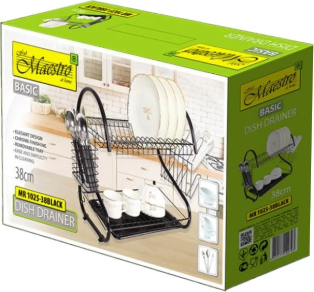 Stojalo za sušenje posode Maestro MR-1025-53, črno