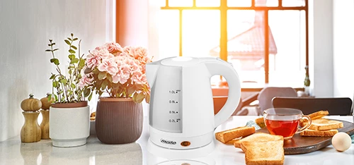 Električni grelnik vode Adler MS1276, 1,0 L, 1350–1600 W, plastika, bel