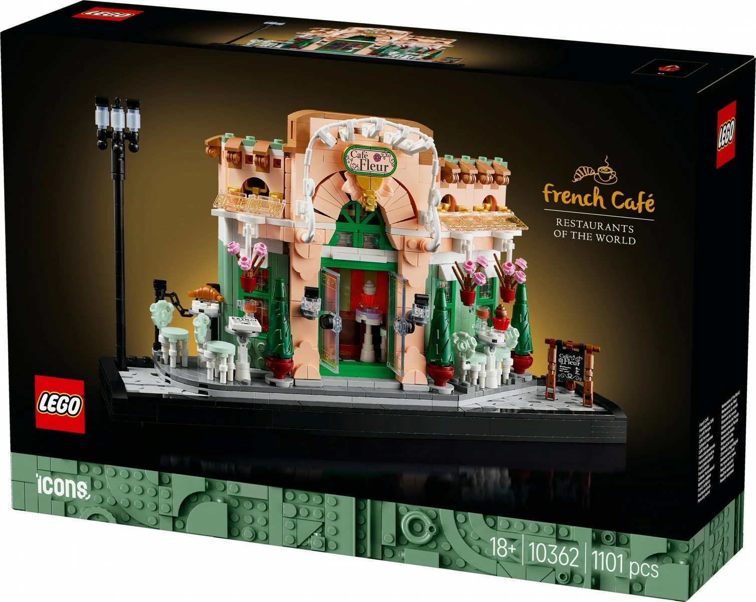 Komplet za sestavljanje French Café LEGO Icons 10362, 1101 kosov