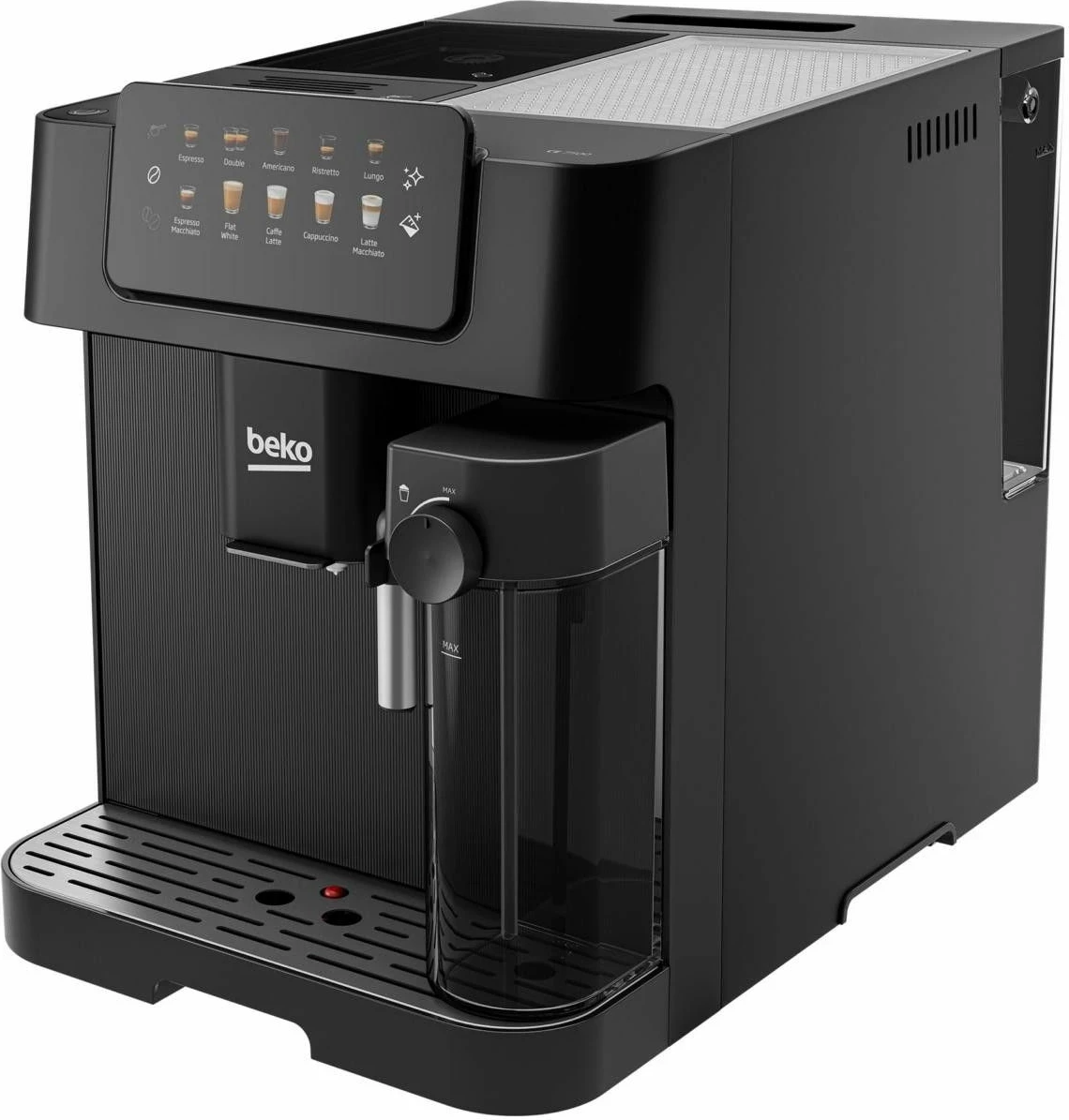 Avtomatski kavni aparat Beko CaffeExperto CEG7304B, črn