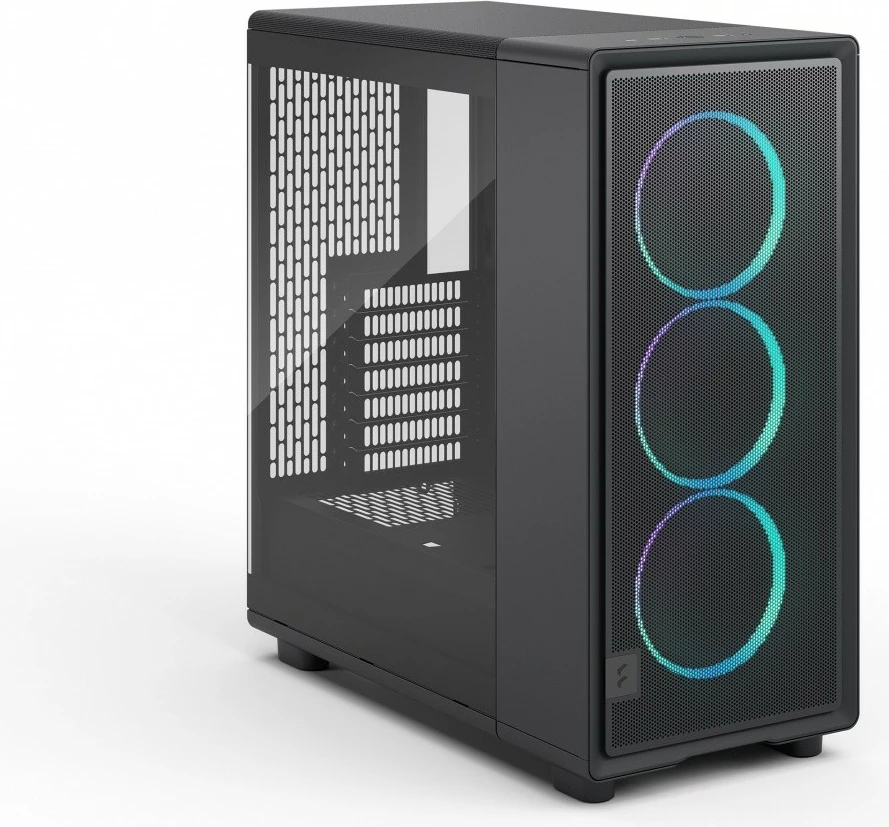 Ohišje Fractal Design Epoch Black TG RGB Light Tint, midi-tower, ATX, RGB, črno