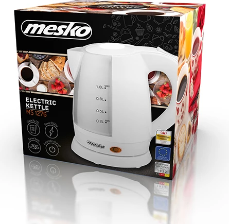 Električni grelnik vode Adler MS1276, 1,0 L, 1350–1600 W, plastika, bel