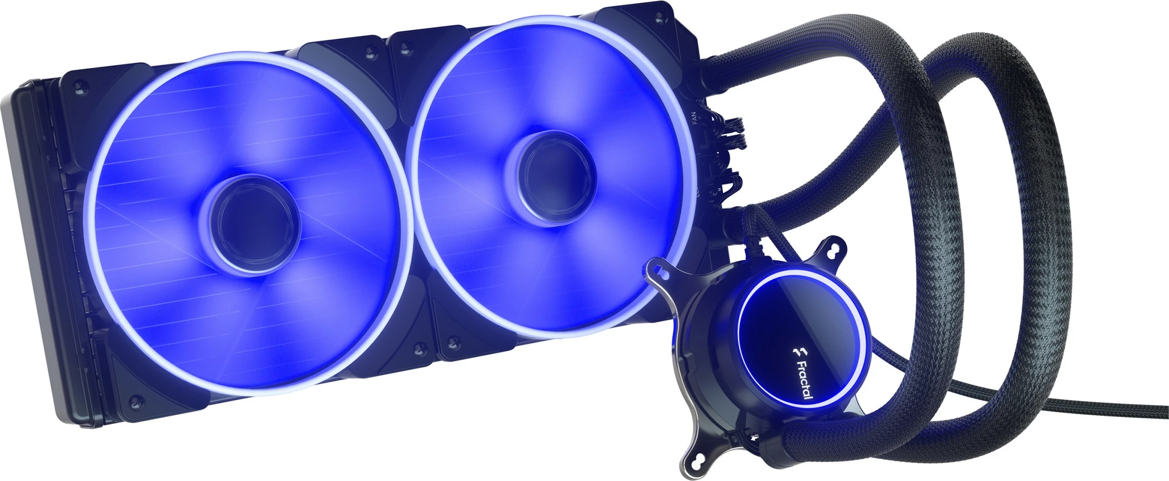 Vodeno hlajenje All-in-one, 280 mm, ARGB, 2 ventilatorja, črno/belo Fractal Design Celsius+ S28 Prisma