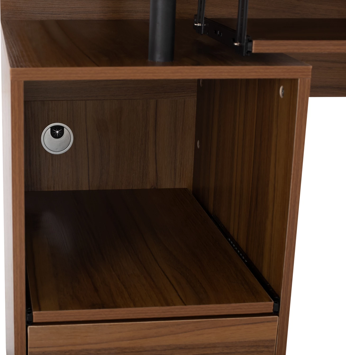 Pisarniška miza iz melamina STATUS FH2026.03 oreh 120Χ55Χ76 cm