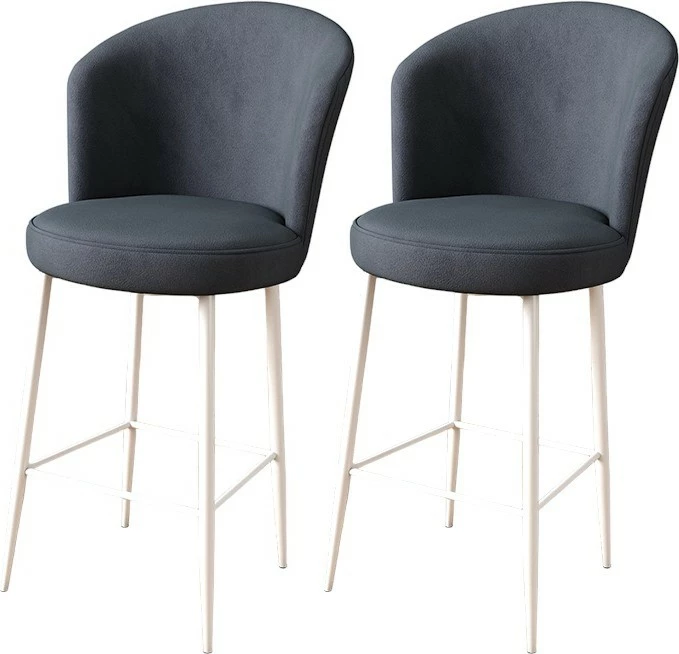 Set barskih stolov (2 kosa), Hanah Home Alte, antracit, bela