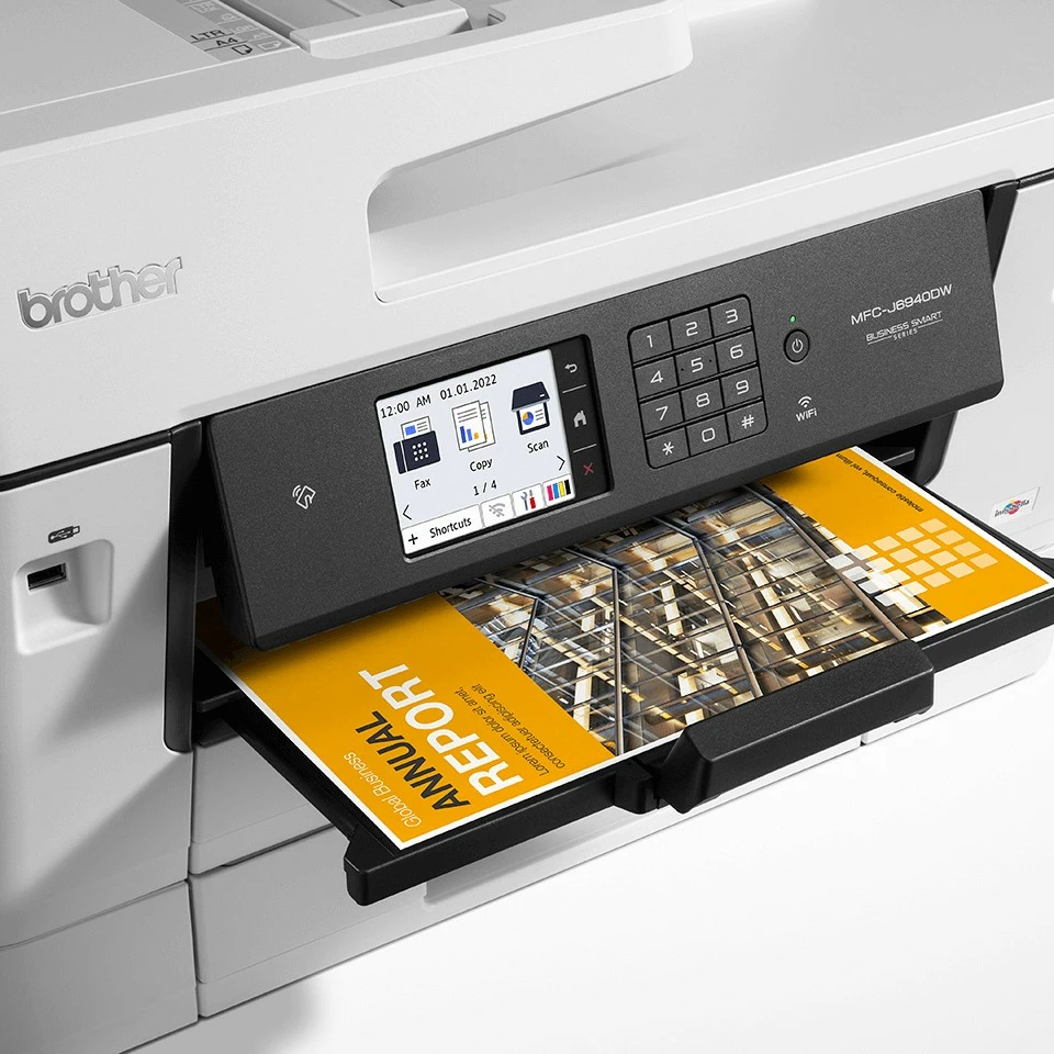 Multifunkcijski tiskalnik Brother MFC-J6940DW, inkjet, A3, Wi‑Fi, sivo/bele