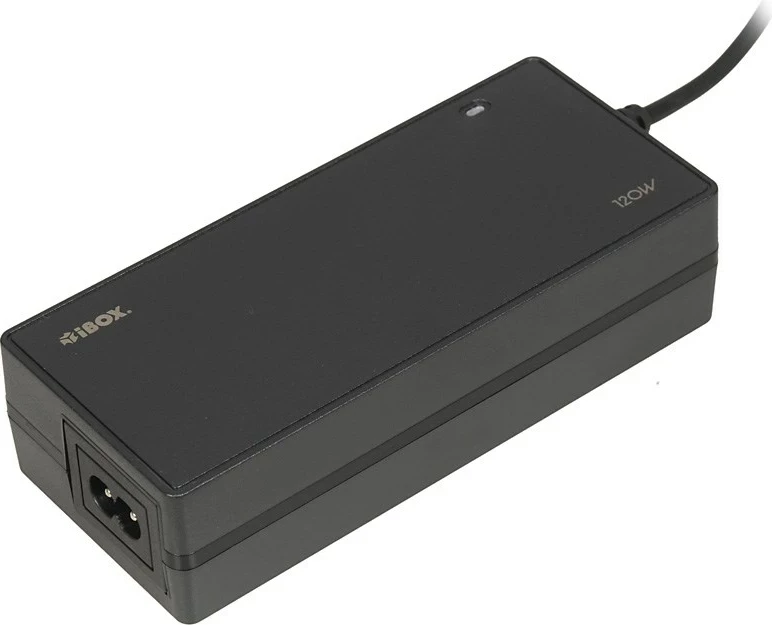 Univerzalni napajalnik iBOX IUZ120WA, 120 W, črn