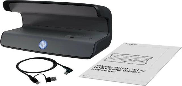 UV tester za bankovce Safescan 55 LED, črn