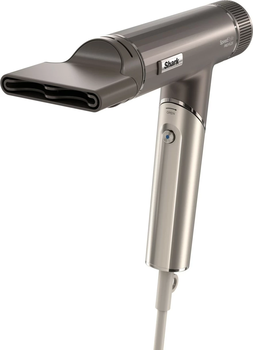 Sušilec za lase SpeedStyle Pro Flex HD542EU Shark, 1700 W, ionizacija, 4 dodatki, srebrne barve
