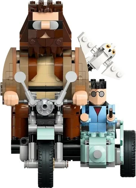 Vožnja s Hagridovim in Harryjevim motorjem, komplet LEGO Harry Potter 76443
